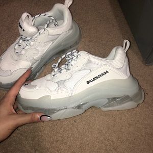 balenciaga triple s size 38 eu in white